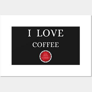 I LOVE COFFEE | Alabam county United state of america Posters and Art